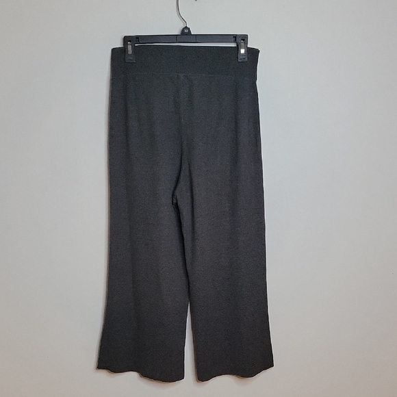Anthropologie MOTH Charcoal Wide Leg knit Pants Size Small - Picture 4 of 4